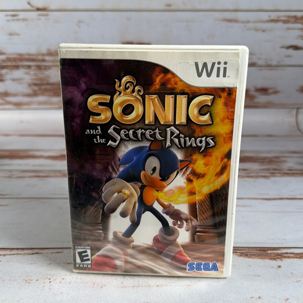 Sonic and the Secret Rings Nintendo Wii 2007 Complete No Manual Used